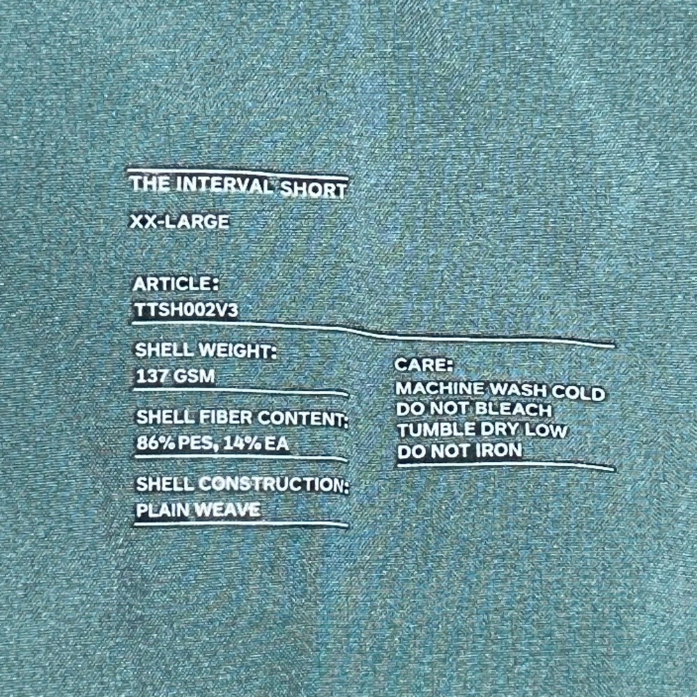 Ten Thousand Interval Short 8" Mens XXL Unlined Green Gym Training Running Stret - Picture 6 of 10